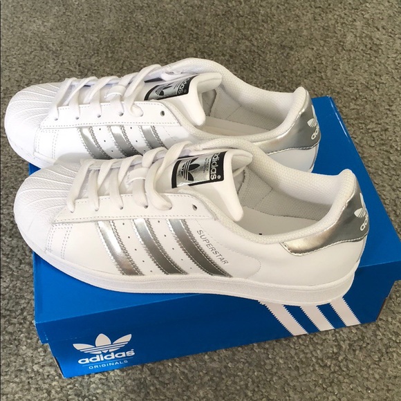 superstar white silver